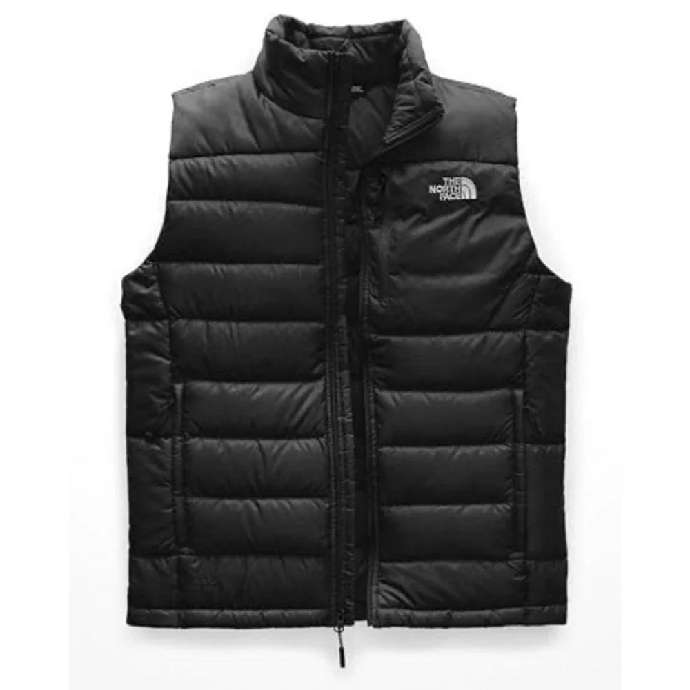 Men's The North Face Aconcagua Puffer Vest in Black size Medium